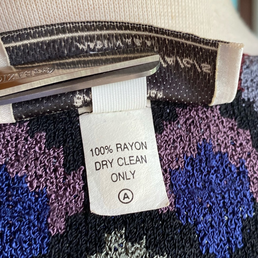 Colorful Patterned Button-Up Sweater - Picture 8 of 9